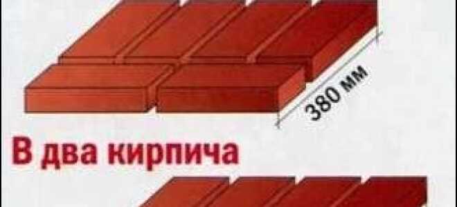 Толщина стен дома из кирпича