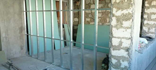 Размеры каркаса для гипсокартона