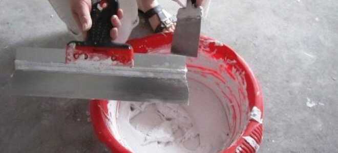 Расход шпатлевки на 1м2