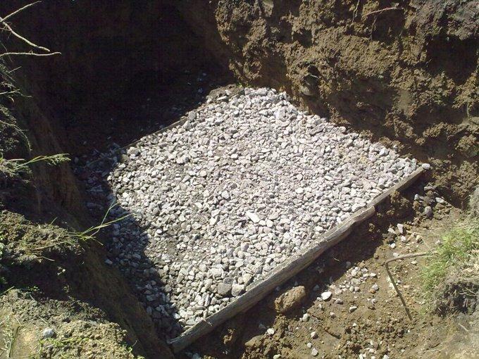 подготовка под бетонное основание столбчатого фундамента