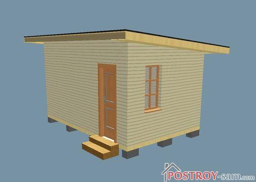 Проект сарая 4,5х3м