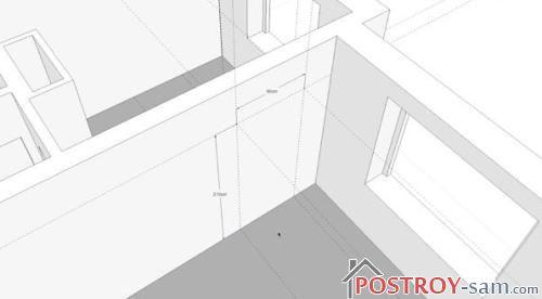 Разметка проема