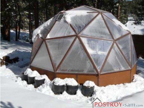 Теплица геодезический купол