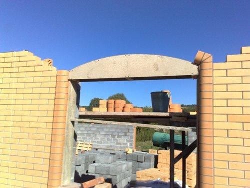 Строительство лучковой арки из кирпича