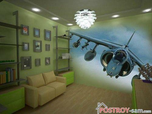 Виды 3D-обоев для детской