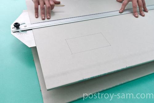 Разметка прямоугольного отверстия