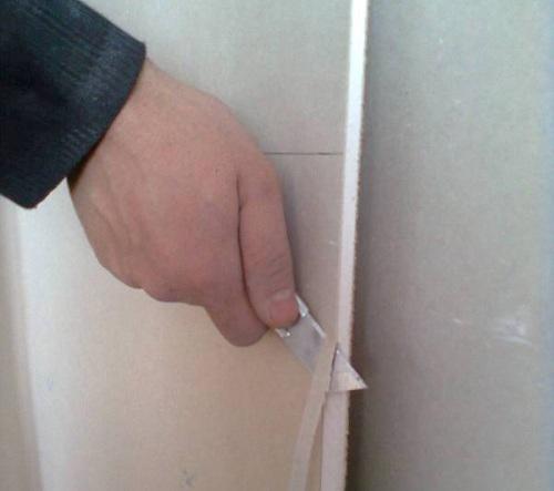 Фаска на гипсокартоне своими руками