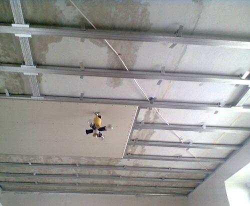 Монтаж гипсокартона на потолок своими руками