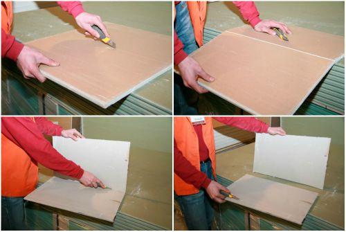 Как правильно разрезать лист ГКЛ?