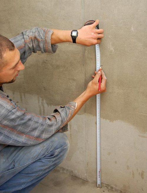 Разметка стены