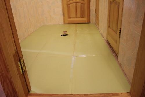 Укладка подложки под ламинат