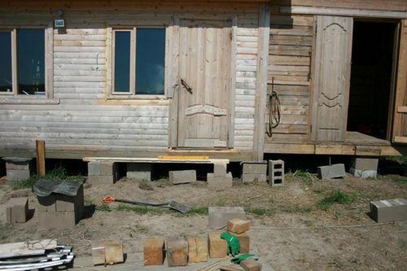 Начало строительства веранды своими руками