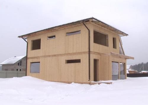 Вертикальный брус. Строительство дома из вертикального бруса