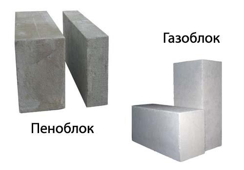 Чем отличается пенобетон от газобетона